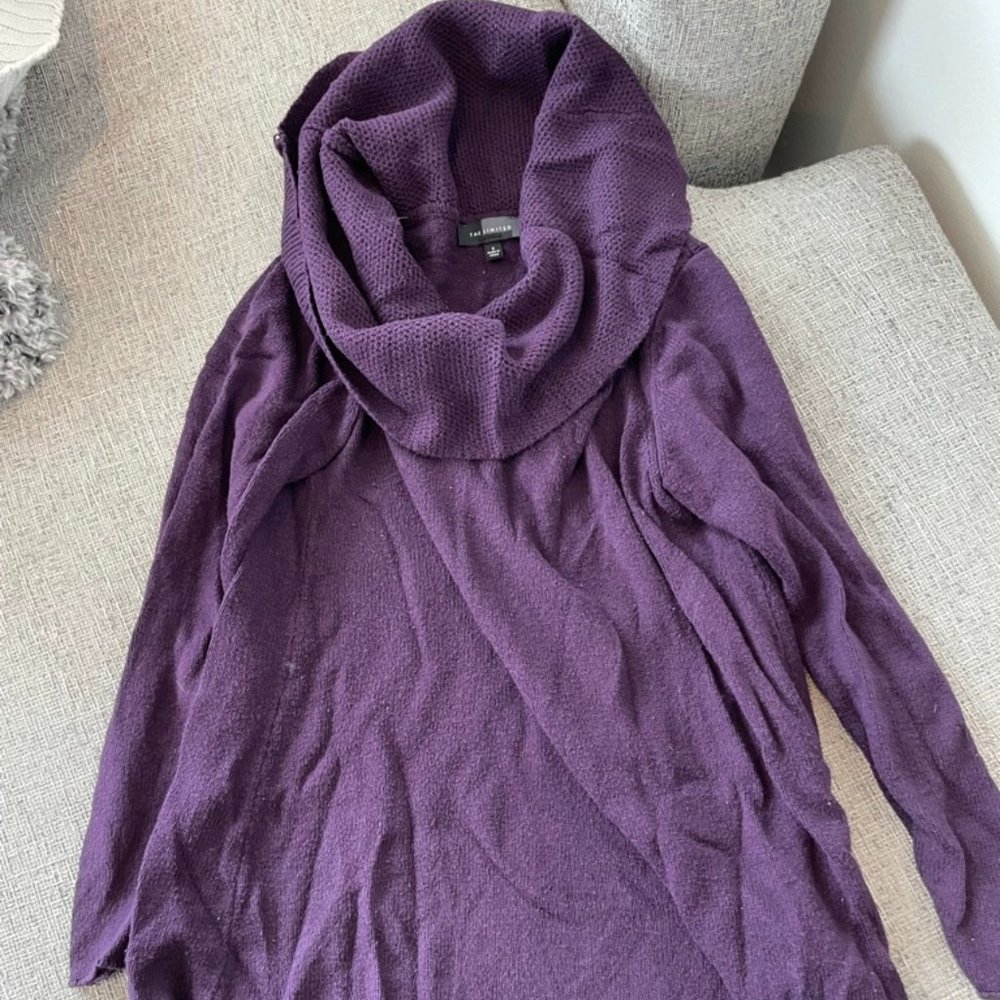 Moving sale! The Limited Purple Cowlneck Sweater Size S